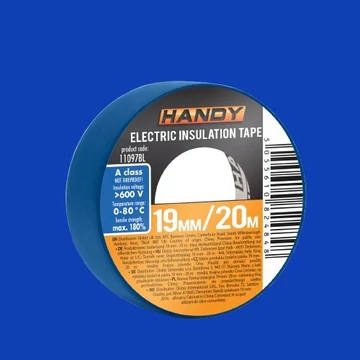 Handy szigetelő szalag 19x20 kék 20m 11097BL