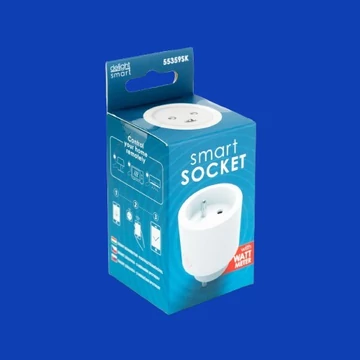 Delight Smart konnektor fogyasztásmérővel Amazon Alexa Google Home, Siri, IFTTT kompatibilitás 55359B
